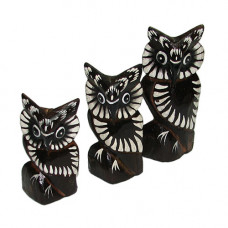 OWL1270-1 Набор 3 сов,10,13,15см.