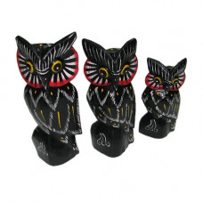 OWL1579-2 Набор 3 сов 15,18,20 см